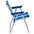 Cadeira De Praia Infantil Alta em Alumínio Dobravel Azul Ideal para Crianças Praia Camping - Mor - Imagem 4