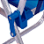 Cadeira De Praia Infantil Alta em Alumínio Dobravel Azul Ideal para Crianças Praia Camping - Mor - Imagem 9