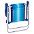 Cadeira De Praia Infantil Alta em Alumínio Dobravel Azul Ideal para Crianças Praia Camping - Mor - Imagem 6