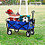 Carrinho Dobrável Portátil de Transporte Wagon Com Rodas Suporta até 80kg Ideal para Camping Praia Jardim e Viagem NTK - Imagem 8