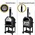 Forno De Pizza A Carvão Master Portátil Com 2 Grelhas E Kit De Acessórios Gourmet Para Área Externa - Imagem 4