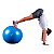 Bola de Pilates Yoga Treino Funciona 75cm Azul Resistente Com Sistema Anti-Estouro Bomba de Ar Suportando 250kg - Acte - Imagem 4