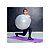 Bola de Pilates Yoga Treino Funciona 55cm PVC Resistente c/Sistema Anti-Estouro Bomba de Ar Suportando 250kg Cinza Acte - Imagem 4