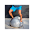 Bola de Pilates Yoga Treino Funciona 55cm PVC Resistente c/Sistema Anti-Estouro Bomba de Ar Suportando 250kg Cinza Acte - Imagem 5