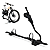 Suporte de Teto para Bicicleta Transbike Automotivo Pesio Black ou Prata Capacidade 25kg com Sistema Antifurto - Farad - Imagem 2