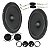 Kit 2 Vias Tweeter Crossover Alto Falante 6 Polegadas 4 Ohms Leson - Imagem 1