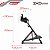Suporte Para Volante Mini Cockpit SXT V2 Preto Ajustável Com Regulagem de Altura Extreme Racing - Imagem 3