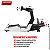 Simulador de Corrida Cockpit Gamer Extreme 4.0 Banco P1 Preto Estação Simples Branco Suporta até 140kg - Imagem 10