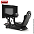 Simulador de Corrida Cockpit Gamer Extreme 4.0 Plus Preto Banco Acolchoado Suporta 140kg Compatível c/Volantes e Pedais - Imagem 2