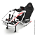Simulador De Corrida Cockpit FX1 Estação Simples Suporte Para Volante Branco e Vermelho Suporta até 140kg - Extreme - Imagem 3