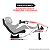 Simulador De Corrida Cockpit FX1 Estação Simples Suporte Para Volante Branco e Vermelho Suporta até 140kg - Extreme - Imagem 10