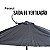 Ombrelone Articulado Central 2,70m Preto Para Piscina, Jardim, Praia E Lazer Estilo E Conforto - Imagem 8
