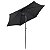 Ombrelone Articulado Central 2,70m Preto Para Piscina, Jardim, Praia E Lazer Estilo E Conforto - Imagem 1