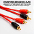 Cabo RCA Blindado 2 Metros Antirruido Conector Banhado a Ouro Áudio Estéreo Som Automotivo Cabo Carro - Nakamichi - Imagem 3