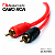 Cabo RCA Y Automotivo Nakamichi 2 Metros 1 Fêmea Plug Ouro 4mm Alta Fidelidade Som Automotivo Hi-Fi Subwoofer Blindado - Imagem 4