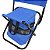 Cadeira Dobrável Camping E Pesca Com Bolso Azul Importway Resistente Portátil E Leve - Imagem 3