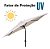 Ombrelone Articulado Central 2,70m Branco Jardim Piscina Praia Proteção Solar Resistente - Imagem 7