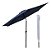 Ombrelone Articulado Central 2,70m Com Capa Azul Proteção Solar Jardim Piscina Praia - Imagem 1