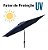Ombrelone Guarda-sol Articulado 2,70m Azul Importway Proteção Solar Jardim Piscina Praia - Imagem 7