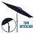 Ombrelone Guarda-sol Articulado 2,70m Azul Importway Proteção Solar Jardim Piscina Praia - Imagem 3