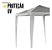 Gazebo Montável 2x2m Branco Importway Tenda Dobrável Jardim Praia Piscina Eventos - Imagem 4