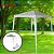 Gazebo Montável 2x2m Branco Importway Tenda Dobrável Jardim Praia Piscina Eventos - Imagem 9
