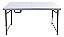 Mesa Dobrável Importway 61x127cm Vira Maleta Camping Portátil Compacta E Resistente - Imagem 1