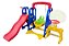Playground 5x1 Importway Infantil Com Escorregador Balanço Gol E Cesta De Basquete Completo - Imagem 3