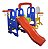 Playground 5x1 Importway Infantil Com Escorregador Balanço Gol E Cesta De Basquete Completo - Imagem 6