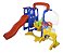 Playground 5x1 Importway Infantil Com Escorregador Balanço Gol E Cesta De Basquete Completo - Imagem 5