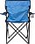 Cadeira Dobrável Importway Azul Com Apoio De Braços Leve E Resistente Para Camping, Praia E Pesca - Imagem 2
