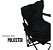 Cadeira Dobrável Preta Importway Com Apoio De Braços E Porta-copos Para Camping, Praia E Pesca - Imagem 8