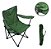 Cadeira Dobrável Verde Importway Com Apoio De Braços E Porta-copos Para Camping, Praia E Pesca - Imagem 1