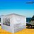 Gazebo 3x3 Articulado Importway Branco Duas Paredes Montagem Rápida Praia Piscina Jardim - Imagem 10