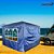 Tenda Gazebo Articulado 3x3m Azul Importway Com Duas Paredes Dobrável Para Praia Jardim Camping Eventos - Imagem 10