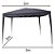 Tenda Gazebo Articulado 3x3m Azul Importway Com Bolsa De Transporte Dobrável Para Praia Camping Festa - Imagem 2