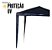 Tenda Gazebo Montável 2x2m Azul Importway Tenda Dobrável Para Praia Jardim Piscina Camping E Eventos - Imagem 4
