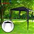 Tenda Gazebo Montável 2x2m Azul Importway Tenda Dobrável Para Praia Jardim Piscina Camping E Eventos - Imagem 9
