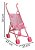 Carrinho De Boneca Tipo Guarda-chuva Rosa Com 4 Rodas Dobrável Leve Portátil Infantil Importway - Imagem 2