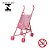 Carrinho De Boneca Tipo Guarda-chuva Rosa Com 4 Rodas Dobrável Leve Portátil Infantil Importway - Imagem 8