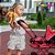 Carrinho De Boneca Tipo Berço Estampado Importway Com 4 Rodas Leve Portátil Infantil Para Meninas - Imagem 7