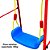 Playground Infantil 2 Em 1 Com Balanço E Cesta De Basquete Colorido Ideal Para Jardim Ou Quintal - Imagem 4