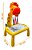 Mesa Mágica Infantil Com Projetor Girafa Amarela Educativa Com Canetinha, Apagador E Luz Led - Imagem 2
