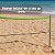 Kit Rede Beach Tennis E Vôlei Com Suporte Portátil, Bola De Pvc Inclusa Ideal Para Praia E Camping - Imagem 7