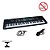 Teclado Musical 61 Teclas Importway Com Microfone Ideal Para Iniciantes Crianças E Adultos - Imagem 9