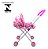 Carrinho De Boneca Importway Rosa Com 4 Rodas Tipo Berço Ideal Para Brincadeiras - Imagem 10