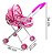 Carrinho De Boneca Importway Rosa Com 4 Rodas Tipo Berço Ideal Para Brincadeiras - Imagem 2