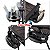 Mesa Portátil Para Cadeira Importway Com 2 Porta Copos Ideal Para Praia E Camping - Imagem 6
