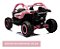 Quadriciclo Utv Elétrico Infantil 24v Can Am Maverick Rosa Bivolt Com Luzes, Som E Bateria Recarregável Bivolt - Imagem 5