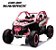 Quadriciclo Utv Elétrico Infantil 24v Can Am Maverick Rosa Bivolt Com Luzes, Som E Bateria Recarregável Bivolt - Imagem 1